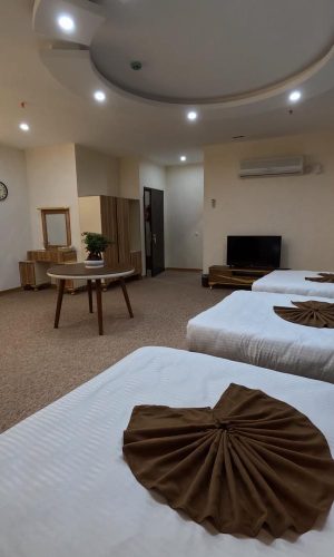 Family room with four beds