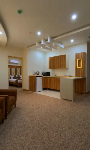 Two-bedroom suite with five beds